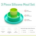 thumbnail image 4 of Melii 100% Silicone Feeding Meal Set, Plate, Bowl, Cup - for Babies, Toddlers, Kids, 4 of 5