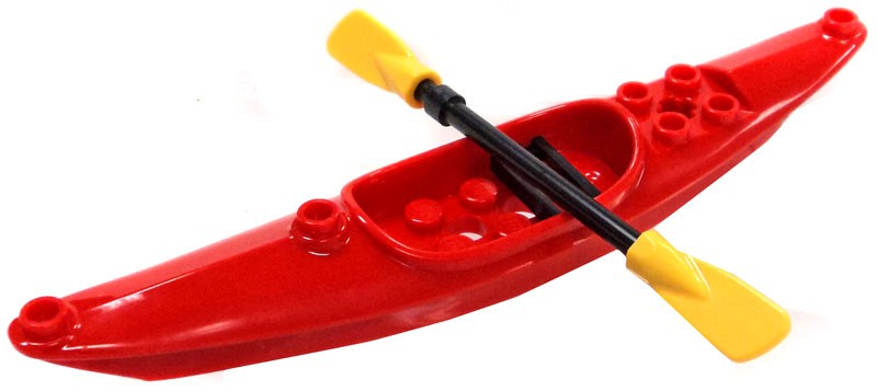 Lego New Red Minifigure Boat Kayak Piece