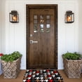 thumbnail image 6 of Daiia Houndstooth Green Red Front Door Mat, Heavy Duty Durable Welcome Mat for Outdoor Indoor, Dirt Trapper Waterproof Super Absorbent Door Mat, 16" x 24", 6 of 9