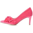 thumbnail image 3 of Journee Womens Crystol Slip On Low Stiletto Pointed Toe Evening Pumps, Widths Available, 3 of 10