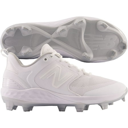New Balance Men's Fresh Foam 3000V6 Low Molded Baseball Cleats White/Grey Medium 8 8 Medium US/White|Grey