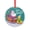 Pattern-3, variant on Christmas Duck Got Any Grapes Glass Christmas Ornament Holiday Home Decor Animals Themed Gifts Round Glass Hanging Ornament