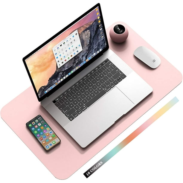 Alfombrilla de escritorio antideslizante, alfombrilla para ratón, protector de mesa de escritorio de cuero de PVC impermeable, secante de escritorio grande ultrafino, tapete de escritura para