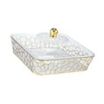 thumbnail image 2 of WeiLaiKeQi Serving Tray Food Storage Container Multipurpose Holder Dish with Lid for Events Gold and Small, 2 of 9