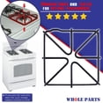 thumbnail image 3 of Whole Parts Range Surface Burner Grate (Black) Part # WB31K10033 - Replacement & Compatible With Some GE Gas Ranges, 3 of 9