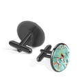 thumbnail image 2 of Tennis Men's Silver Stainless Steel Cufflink Set for Formal Attire, Made of High-Quality Materials, Ideal for Business Meetings and Weddings, 2 of 6