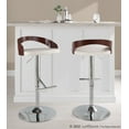 thumbnail image 2 of Grotto Adjustable Bar Stool, Chrome Bar Stools, Bar Chairs, Swivel Bar Stools, Bar Stools Set of 2, 2 of 6