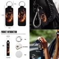 thumbnail image 5 of Yuyamidu Fire Wolf Car Seat Covers Full Set with Steering Wheel Cover Seat Belt Cover Trash Bag Rearview Mirror Cover Keyrings Lipstick Holder 13 Pack Fit for Most Vehicles, 5 of 5
