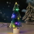 thumbnail image 1 of LED Mini Christmas Tree Decoration Ornament for Holiday Gift, Home and Office Festive Decor with Warm Lighting, 1 of 9