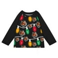 thumbnail image 2 of Youth Cincinnati Bengals Two-Piece Garland Holiday Long Sleeve Pajama Set, 2 of 3