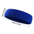 thumbnail image 3 of Stretchy Cotton Terry Sweat Wicking Sports Headbands Non Wide Knit Workout Hair Bands Moisture Absorbing Athletic Head Wraps for Running Cycling Yoga Gym Outdoor Exercise, 3 of 8