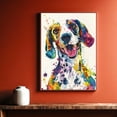 thumbnail image 5 of American Leopard Hound Canvas Wall Art, Modern Cute Colorful American Leopard Hound Canvas Dog Art Pictures Wall Decor for Kids Bedroom Decoration Unframed 8x12 inches, 5 of 5