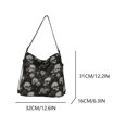 thumbnail image 2 of Bolso Hombro para Mano Mujeres Lienzo Correa Ajustable Gran Capacidad Compras Bolsas, 2 of 9