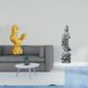 thumbnail image 2 of Escultura de pollo, estatua de Guan Yin, figura de gallo, escultura de Kuanyin, figura artesanal, pieza de colección, ideal para regalar o decorar el, 2 of 8