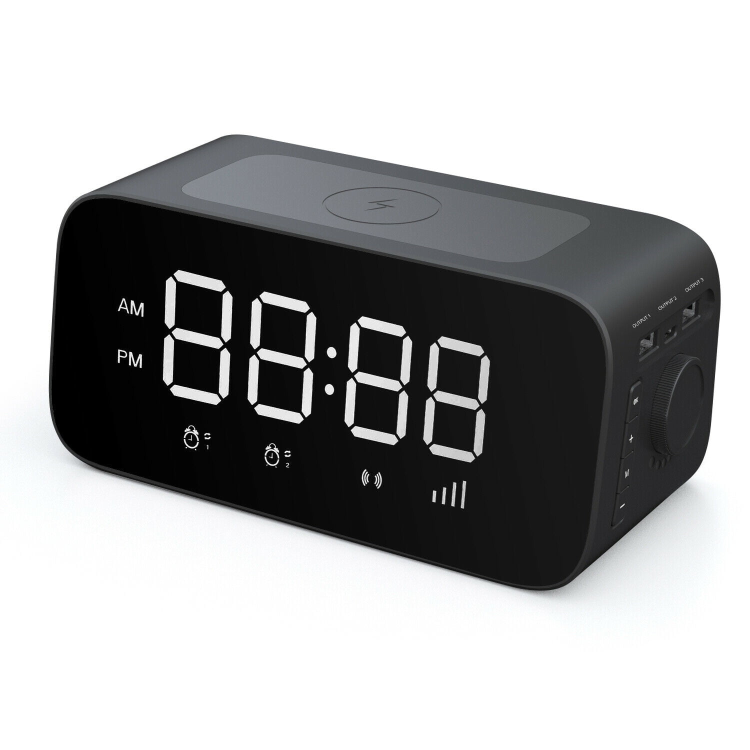 Kids Digital Alarm Clock, W15 Led Digital Alarm Clocks with Wireless