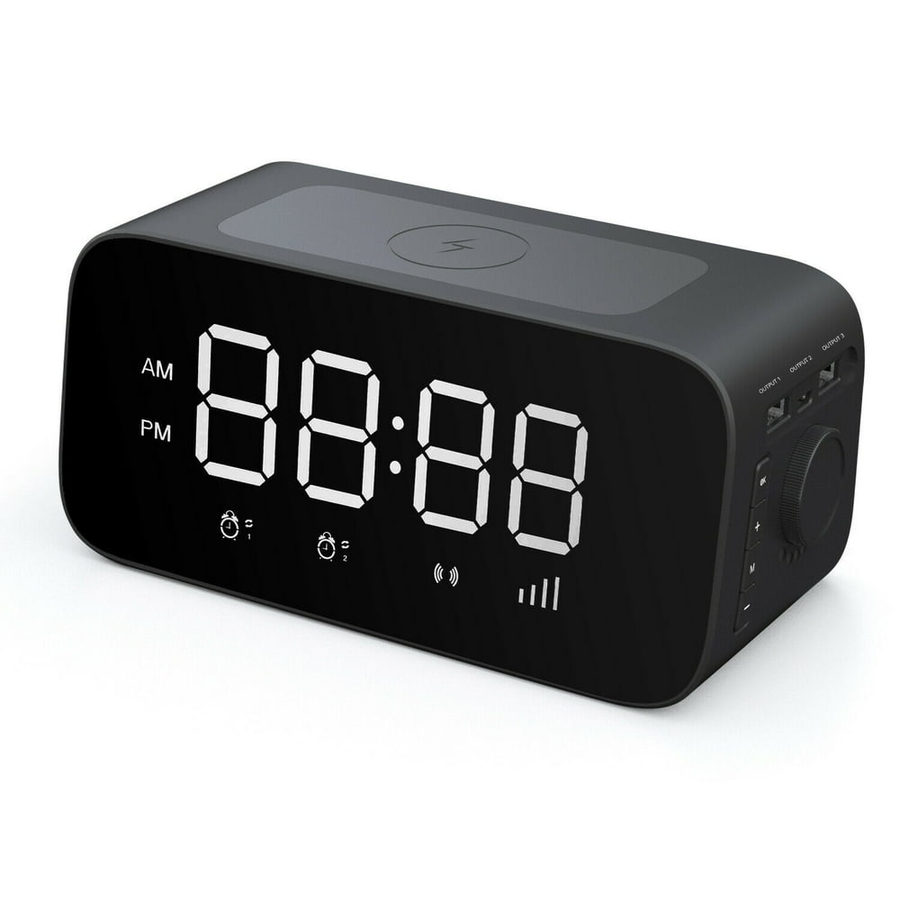 Kids Digital Alarm Clock, W15 Led Digital Alarm Clocks with Wireless ...