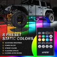thumbnail image 2 of Luces LED Underglow Xprite, 4 unidades, RGB 252 LED para coche, 2 of 8
