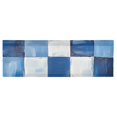 thumbnail image 6 of Yayeee Window Valance for Kitchen Farmhouse Rod Pocket Blue and Gray Paid Pattern Short Curtain for Living Room, 6 of 6