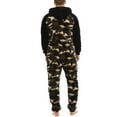 thumbnail image 4 of SWSMCLT Men's Long Sleeve Onesies Pajamas Soft Warm Fall Trendy Sleeping Winter Thick Zip Up One Piece Sleepwear Camo Medium, 4 of 5