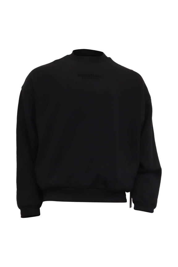 Pre-Owned Fear of God Logo-Print Sweatshirt in Black Cotton