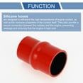 thumbnail image 4 of Unique Bargains 1 Set 51mm/2.01"-54mm/2.13" 102mm/4.02" Length Red Car Silicone Hose with Clamps Hump Hose Coolant Hose Universal, 4 of 7