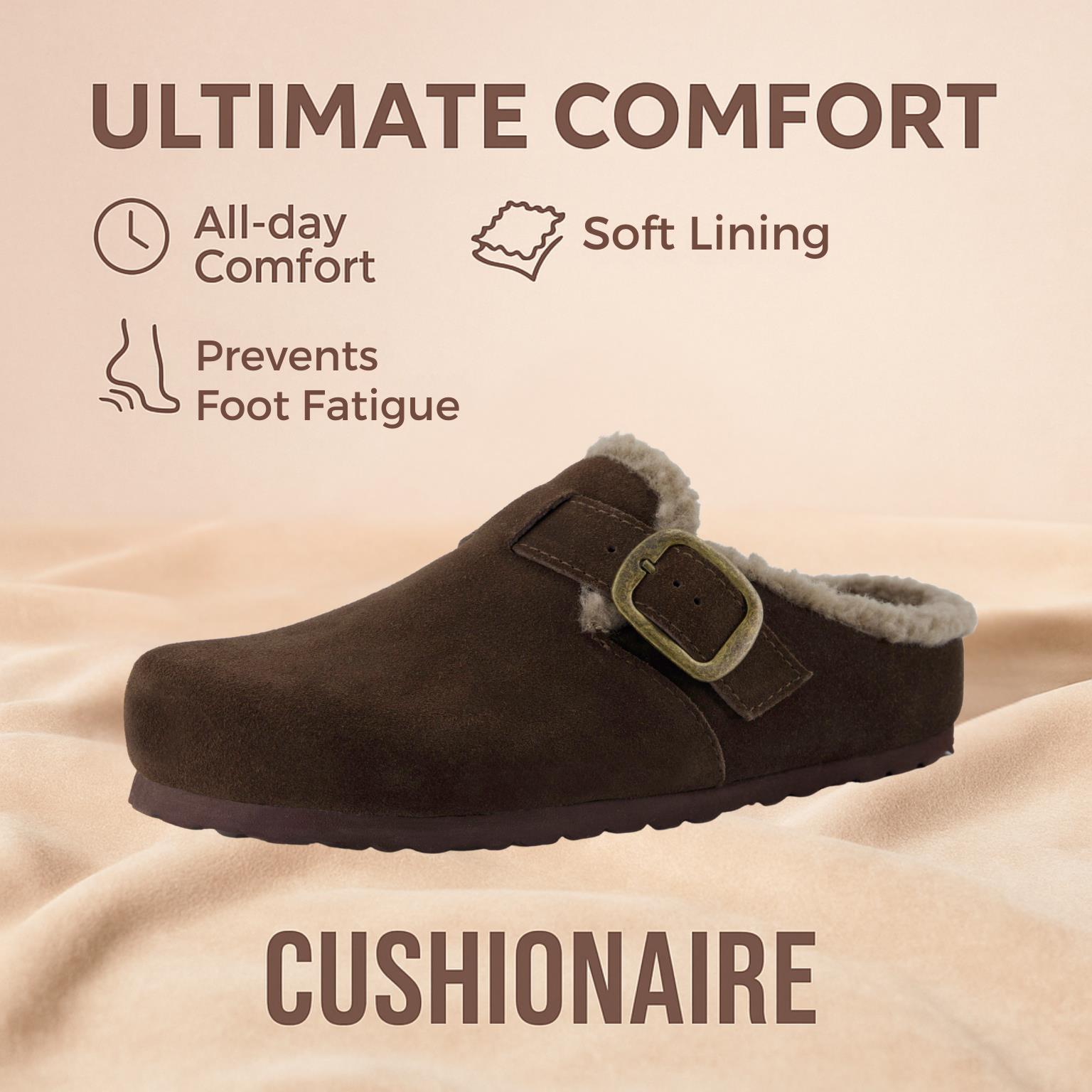 Cushionaire Haven Faux Fur-Lined Leather Clog photo 3