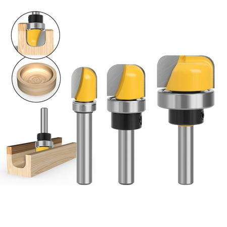 

3 Pcs 8mm Shank Wooden Bowl and Tray Router Bits Woodworking Dish Carving Tool