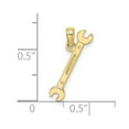 thumbnail image 2 of FJC Finejewelers 10 kt Yellow Gold 3-D Double Open-Ended Wrench Charm 16 x 4 mm, 2 of 6