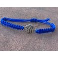 thumbnail image 2 of Sportybella Volleyball Charm Bracelet - Adjustable Bracelet with Volleyball Charm for Volleyball Players (Royal Blue), 2 of 7