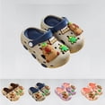 thumbnail image 5 of CUZIBR Toddler Kids Clogs Cute Cartoon Animal Graphic Summer Slippers For Girls Soft Anti- Sole Indoor Outdoor Waterproof Beach Sandal Holiday Vacation Casual Garden Shoes,Grey,3-4 Years, 5 of 8