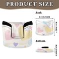 thumbnail image 2 of Haosy Pastel Cute Hearts and Ribbons Golf Mallet Putter Cover Strong Magnetic Leather Golf Club Headcover Closure, 2 of 7