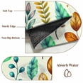 thumbnail image 6 of 2'x6' Rug Runners for Hallways Kitchen, Spring Botanical Non Slip Entryway Beside Floor Carpet Runner, Watercolor Leaves Floral Rustic Cream Laundry Room Bedroom Throw Rugs Mat for Family Pet, 6 of 8