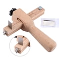 thumbnail image 3 of Hand Adjustable Leather Strap Cutter Tool, Leather Working Tools with 5 Blades for Cutting Leather Strip, 3 of 5