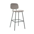 thumbnail image 5 of Porthos Home Soren Bar Stools, Velvet Upholstery, Iron Legs (Set of 2), 5 of 7