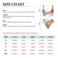 thumbnail image 4 of Kdxio Succulent And Cactus Print Women's 2 Piece High Waisted Wrap Spaghetti Strap Summer Swimsuit Bikini Set-, 4 of 7