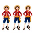 thumbnail image 2 of Figura de anime de One Piece de 27 cm con forma de Luffy sonriente y confiado, muñeco de acción con tres formas que cambia de cara, modelo de juguetes, kits, 2 of 6