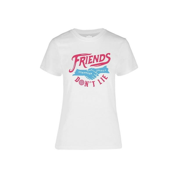 Playera Fan Army Stranger Things Talla G Friends Don´t Lie Blanco