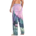 thumbnail image 3 of FORMRS Mens Pajama Pants with Pockets Sleepwear Lounge Bottoms Sizes S-2XL, Green Night Deer, 3 of 7