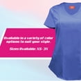 thumbnail image 7 of M&M SCRUBS Women's Ultra Soft Stretch Mock Wrap Scrub Top 8201 (Ceil Blue, Large), 7 of 7