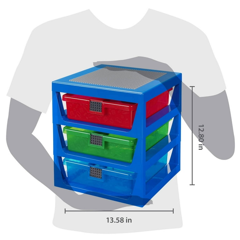 Lego 3 drawer storage rack morrisons hotsell