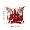 thumbnail image 4 of RnemiTe-amo Christmas Pillow Covers 18x18 Christmas Decor Linen Pillowcase Winter Snowflake Decorations Christmas Throw Pillows Christmas Holiday Decor Outdoor Cushion Covers for Couch Home Decor, 4 of 4