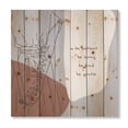 thumbnail image 3 of Designart 'Be Patient Be Kind Be Loving Be Patient One Line Leave' Modern Print on Natural Pine Wood, 3 of 5