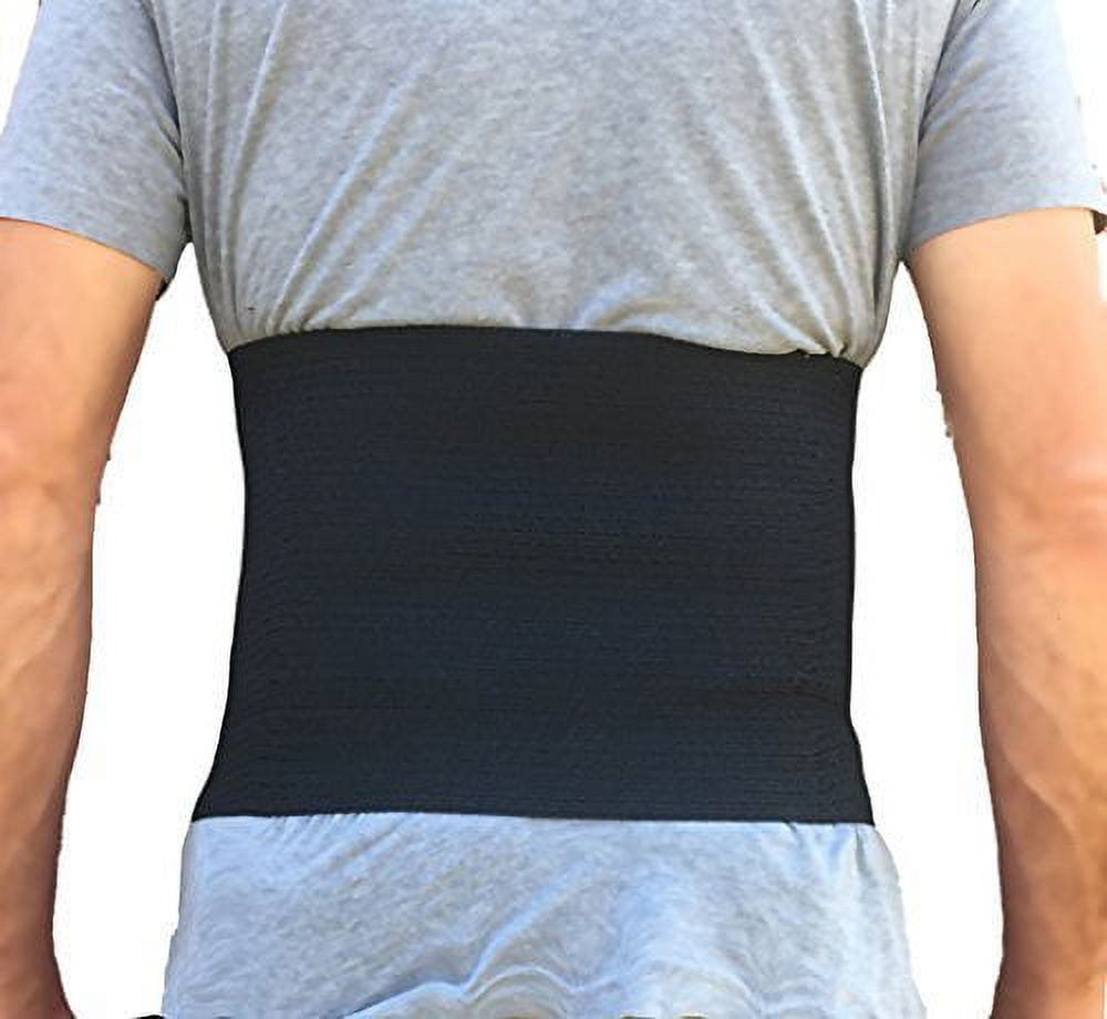 NYOrtho 3 Panel Abdominal Binder Stomach Compression for Women and Men Belly  Band, 60”-75” Waist 9” High 