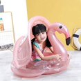 thumbnail image 2 of Flotador de piscina para niños, piscina para bebés con asiento de seguridad para niños pequeños, anillo de natación inflable con flamenco para niños, 2 of 4