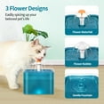 thumbnail image 4 of NEWEEN Pet Fountain Cat Water Dispenser - Healthy and Hygienic Drinking Fountain Super Quiet Flower Automatic Electric Water Bowl with 1 Replacement Filters for Cats, Dogs, Birds and Small Animals, 4 of 8