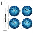 thumbnail image 2 of Battery Operated Analog Wall Clocks Non-Ticking Silent Modern Clock Decorative for Home,Office-Abstract Blue Swirls And Starry Night Sky(10inch), 2 of 4