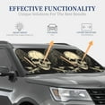 thumbnail image 4 of Lukts Gothic Winged Skull Print 2 Piece Car Sun Shade Windshield,Foldable Car Shade Front Windshield with Keeps Your Vehicle Cool-Small, 4 of 6