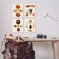thumbnail image 5 of Stupell Industries Vintage Nautical Seashells Warm Red Brown Print Framed Wall Art Design by G.W. Knorr, 4 Piece, 11" x 14", Gray Framed, 5 of 5