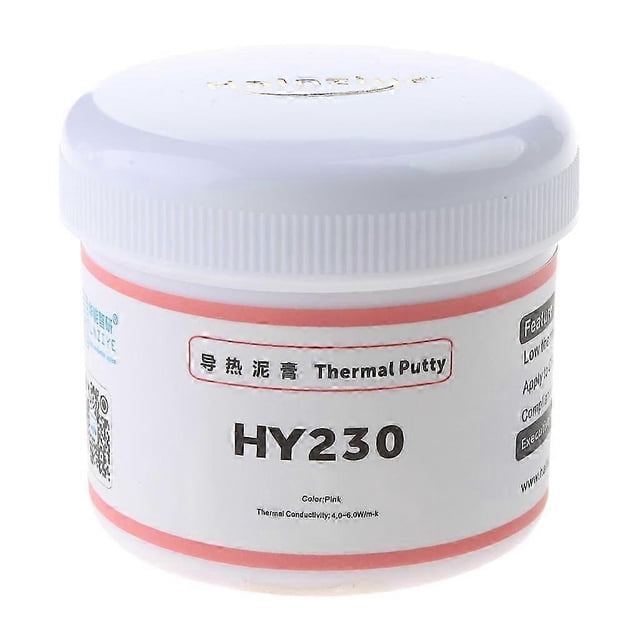 100G HY234 Thermal Putty Compound Silicone CPU Heat Sink Cooling Paste Pink
