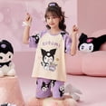 thumbnail image 4 of Pijama De Algodón De Verano Para Niñas Con Dibujos Animados, 4 of 8